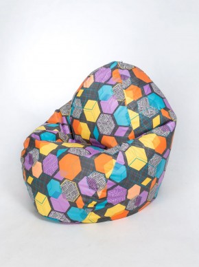 Кресло-мешок Макси (Велюр Принт 2) 100*h150 в Тюмени - tumen.ok-mebel.com | фото 5