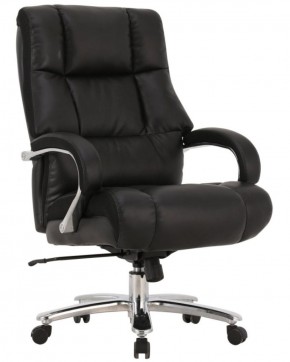 Кресло офисное BRABIX PREMIUM "Bomer HD-007" (рециклированная кожа, хром, черное) 531939 в Тюмени - tumen.ok-mebel.com | фото 1