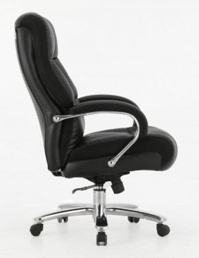 Кресло офисное BRABIX PREMIUM "Bomer HD-007" (рециклированная кожа, хром, черное) 531939 в Тюмени - tumen.ok-mebel.com | фото 3