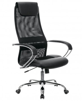 Кресло офисное BRABIX PREMIUM "Stalker EX-608 CH" (хром, ткань-сетка/кожзам, черное) 532091 в Тюмени - tumen.ok-mebel.com | фото