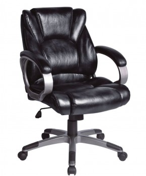 Кресло офисное BRABIX "Eldorado EX-504", экокожа, черное, 530874 в Тюмени - tumen.ok-mebel.com | фото
