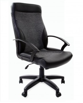 Кресло офисное BRABIX "Trust EX-535" (экокожа/черная/ткань серая) 531383 в Тюмени - tumen.ok-mebel.com | фото
