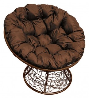 Кресло "ПАПАСАН" ротанг (каркас коричневый) в Тюмени - tumen.ok-mebel.com | фото 1