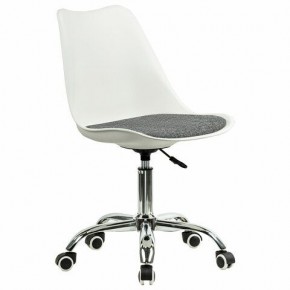 Кресло стул BRABIX "Eames MG-310 CH", хром, пластик белый, ткань серая, 532924 в Тюмени - tumen.ok-mebel.com | фото 2