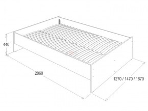Кровать 1.6 каркас + спинка головная + 2 ящика Ольга-14 без основания в Тюмени - tumen.ok-mebel.com | фото 3