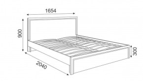 Кровать 1.6 Беатрис М07 Стандарт с ортопедическим основанием (Орех гепланкт) в Тюмени - tumen.ok-mebel.com | фото 2