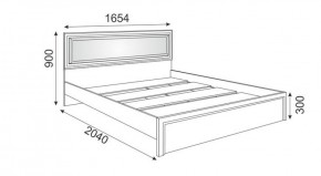 Кровать 1.6 М09 с мягкой спинкой и настилом Беатрис (Орех гепланкт) в Тюмени - tumen.ok-mebel.com | фото