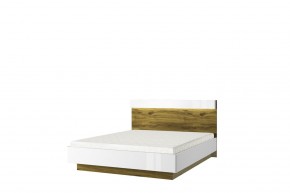 Кровать 160 с подъемником, TORINO, цвет белый/Дуб наварра в Тюмени - tumen.ok-mebel.com | фото