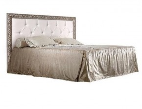 Кровать 2-х спальная (1,4 м) Тиффани штрих-лак/серебро с мягким изголовьем (ТФКР140-2) в Тюмени - tumen.ok-mebel.com | фото 1