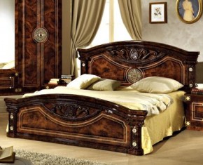Кровать 2-х спальная 1600*2000 Рома, без основания (02.116) орех в Тюмени - tumen.ok-mebel.com | фото