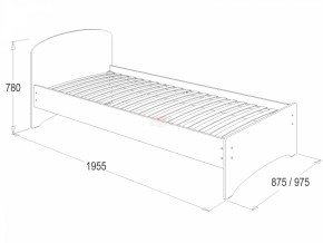 Кровать-2 одинарная (800*1900) в Тюмени - tumen.ok-mebel.com | фото 2