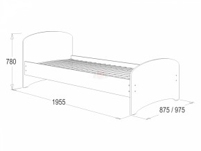 Кровать-4 одинарная (800*1900) в Тюмени - tumen.ok-mebel.com | фото 2