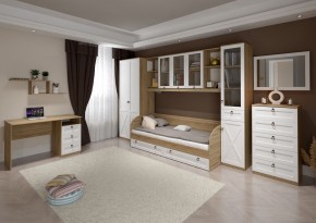 Кровать 800 «ТУРИН» с настилом ЛДСП в Тюмени - tumen.ok-mebel.com | фото 3