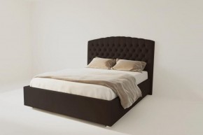 Кровать Берлин без основания 1600 (экокожа коричневая) в Тюмени - tumen.ok-mebel.com | фото