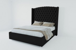 Кровать Берлин ЛЮКС с ПМ 1200 (экокожа кольт ч) в Тюмени - tumen.ok-mebel.com | фото 2