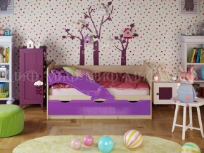 ДЕЛЬФИН-1 Кровать 1800 (Фиолетовый металлик) в Тюмени - tumen.ok-mebel.com | фото