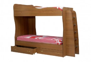 Кровать детская 2-х ярусная Юниор-1 (800*2000) ЛДСП в Тюмени - tumen.ok-mebel.com | фото
