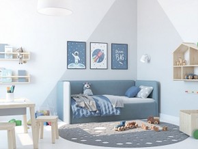 Кровать-диван Leonardo 160*70 (Голубой) + боковина в Тюмени - tumen.ok-mebel.com | фото 5