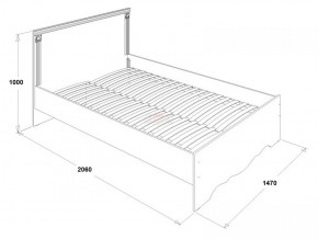 Кровать двойная Ольга 1Н + 2-а ящика (1400*2000) в Тюмени - tumen.ok-mebel.com | фото 3