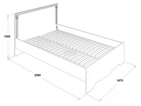 Кровать двойная Ольга 1Н + 2-а ящика (1600*2000) в Тюмени - tumen.ok-mebel.com | фото 2