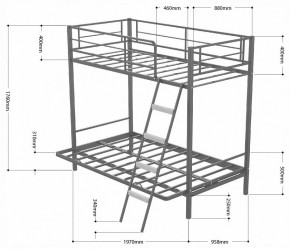 Кровать двухъярусная Дакар 2 в Тюмени - tumen.ok-mebel.com | фото 2