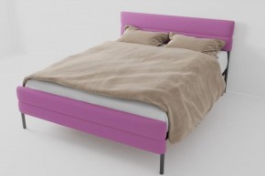 Кровать Горизонт Мини с ортопедическим основанием 800 (велюр розовый) в Тюмени - tumen.ok-mebel.com | фото