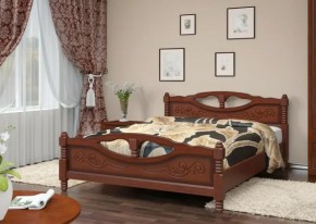 ЕЛЕНА-4 Кровать из массива 1400 (Орех) в Тюмени - tumen.ok-mebel.com | фото 2