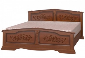 ЕЛЕНА Кровать из массива 1200 (Орех) в Тюмени - tumen.ok-mebel.com | фото 1