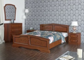 ЕЛЕНА Кровать из массива 1200 (Орех) в Тюмени - tumen.ok-mebel.com | фото 2