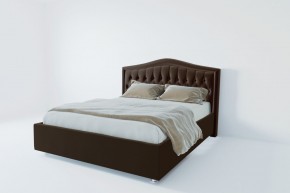 Кровать Калининград с ПМ 1200 (экокожа коричневая) в Тюмени - tumen.ok-mebel.com | фото 2
