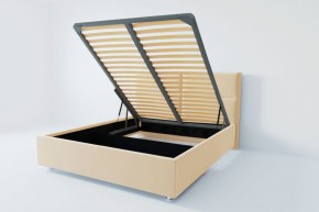 Кровать Корсика с ПМ 1400 (экокожа бежевая) в Тюмени - tumen.ok-mebel.com | фото