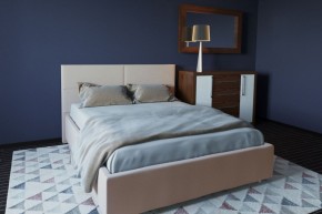 Кровать Корсика с ПМ 1400 (экокожа бежевая) в Тюмени - tumen.ok-mebel.com | фото 2