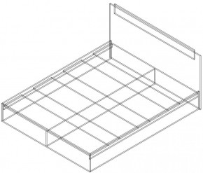 СОФИЯ Кровать КР 1400 (венге/дуб белфорт) щиты в Тюмени - tumen.ok-mebel.com | фото 2
