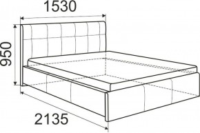 Кровать Изабелла с латами Newtone light beige 1600x2000 в Тюмени - tumen.ok-mebel.com | фото