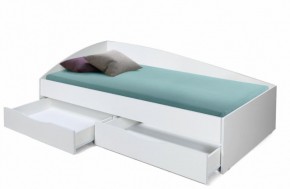 Кровать одинарная "Фея - 3" асимметричная 2000х900 (белая) в Тюмени - tumen.ok-mebel.com | фото 2