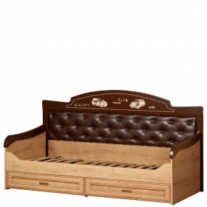 Кровать 1-спальная с ящиками №850 "Ралли" в Тюмени - tumen.ok-mebel.com | фото 1