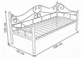 Кровать односпальная Венеция в Тюмени - tumen.ok-mebel.com | фото 3