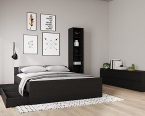 Кровать ОРИОН двухспальная с ортопедическим основанием 160х200, цвет Дуб Венге в Тюмени - tumen.ok-mebel.com | фото 3