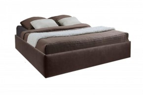 Кровать Подиум с ПМ 800 (экокожа коричневая) в Тюмени - tumen.ok-mebel.com | фото 2