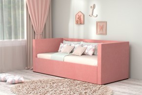 Кровать с ПМ (арт.030) (с/м 900*2000мм) (б/матр), ткань розовая в Тюмени - tumen.ok-mebel.com | фото