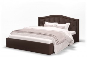 Кровать Стелла 1200 + Основание (Лесмо brown) коричневый в Тюмени - tumen.ok-mebel.com | фото