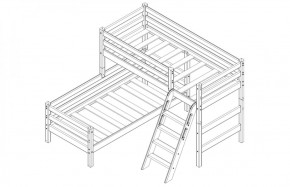 Кровать угловая с наклонной лестницей Соня (Вариант 8) в Тюмени - tumen.ok-mebel.com | фото 4