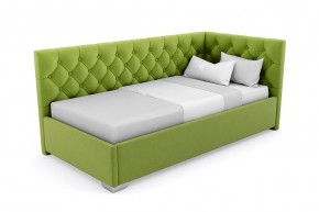 Кровать угловая Виола интерьерная +основание/ПМ/бельевое дно (80х200) в Тюмени - tumen.ok-mebel.com | фото