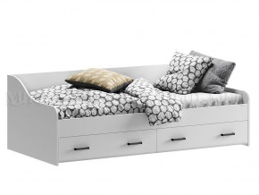ВЕГА NEW Кровать 900 с настилом ЛДСП (Белый глянец/белый) в Тюмени - tumen.ok-mebel.com | фото