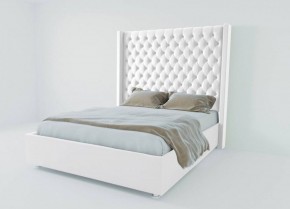 Кровать Версаль ЛЮКС с ПМ 900 (экокожа белая) в Тюмени - tumen.ok-mebel.com | фото