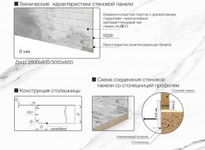 Кухонный фартук со столешницей (А-010) в едином стиле (3050 мм) в Тюмени - tumen.ok-mebel.com | фото 6