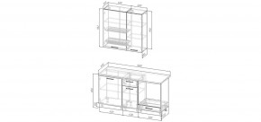 Кухонный гарнитур Белый Глянец 1600 h950 (Стол. 38мм) в Тюмени - tumen.ok-mebel.com | фото 2