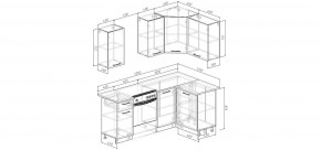 Кухонный гарнитур Белый Глянец 2000*1200 (Стол. 26мм) в Тюмени - tumen.ok-mebel.com | фото 2