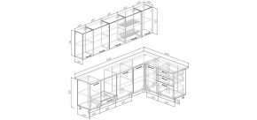 Кухонный гарнитур Белый Глянец 2600*1600 (Стол. 26мм) в Тюмени - tumen.ok-mebel.com | фото 2