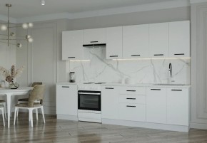Кухонный гарнитур Белый Глянец 3000 (Стол. 38мм) в Тюмени - tumen.ok-mebel.com | фото